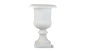 Outdoor Fiberglass Pot With Stand - White Color