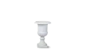 Outdoor Fiberglass Pot With Stand - White Color