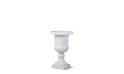 Outdoor Fiberglass Pot With Stand - White Color