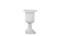 Outdoor Fiberglass Pot With Stand - White Color
