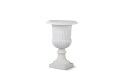 Outdoor Fiberglass Pot With Stand - White Color
