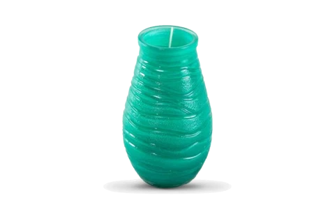 شمعة غير معطرة مع جرة زجاجية