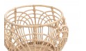 سلة حوض من الراتان الطبيعي 