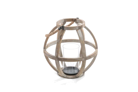 Wooden Lantern Holder .