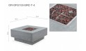 Manhattan Fire Pit With Gas Tank Cover