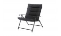 كرسي  ألمنيوم قابل للطي- أسود