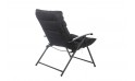 كرسي  ألمنيوم قابل للطي- أسود