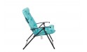 كرسي  ألمنيوم قابل للطي- أزرق