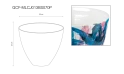 حوض سيراميك مزخرف