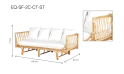 جلسة خارجية مع طاولة وسط