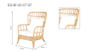 جلسة خارجية مع طاولة وسط