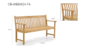 مقعد من الخشب (بنش) 