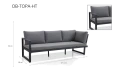 Topa-ht Outdoor Corner Sofa Set- 6 Seater