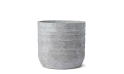 Light Grey Cylindrical Cement Pot