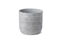 Light Grey Cylindrical Cement Pot