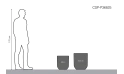 حوض اسمنتي رمادي فاتح  بتصميم أسطواني
