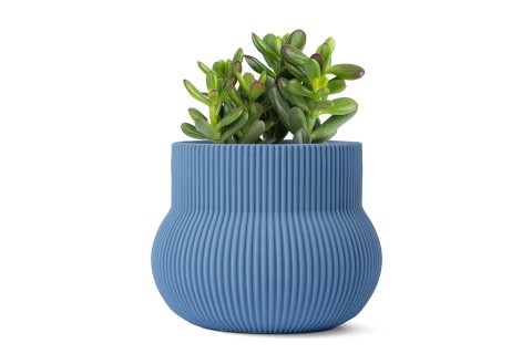 حوض اسمنتي مستدير لون أزرق 