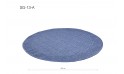 سجاد خارجي دائرية لون أزرق