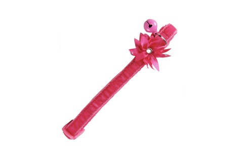 طوق بتصميم زهرة للقطط من باوايز، وردي