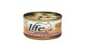 طعام معلب للقطط بفيليه الدجاج والروبيان من لايف كات  - 85 جم 