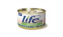 طعام معلب بلحم التونة مع سمك آلاسكا بولوك للقطط من لايف كات - 85 جم 