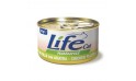 طعام معلب  بفيليه الدجاج والبط للقطط من لايف كات  -  85 جم 