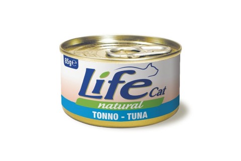 طعام معلب بلحم التونة للقطط من لايف كات -  85 جم 