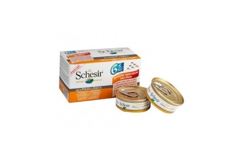 عبوة متعددة من الدجاج باليقطين للقطط من شيسر، 50 جرام، 6 عبو..