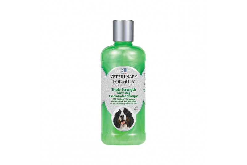 شامبو مركز للكلاب الوسخة بقوة ثلاثية من فيتيرنري فورملا سولوشنز، 17 أونصة