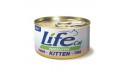 طعام القطط الطبيعي المعلب باللحم البقري من لايف كات- 85 جرام