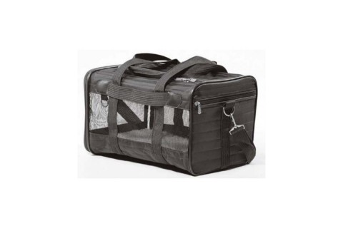 حقيبة حمل الحيوانات الأليفة من شيربا، صغير، اسود