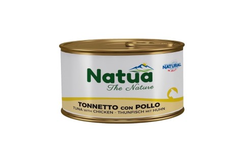 طعام معلب بالتونة والدجاج مع الجيلي للقطط من ناتوا - 85 غم