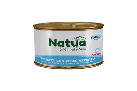 طعام القطط المعلب بالتونا والسردين في جيلي من ناتوا - 85 غم
