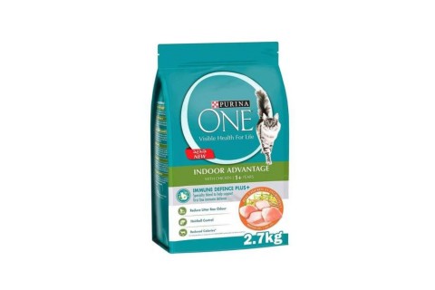 طعام جاف بالدجاج للقطط المنزلية البالغة من بيورينا وان - 2.7..