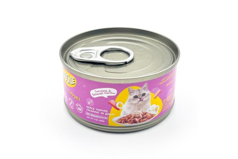 طعام معلب مفروم بالحبار في مرق للقطط من موتشي - 85 جرام