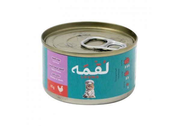 طعام رطب مع الدجاج بالمرق للقطط من لقمة - 85 جم