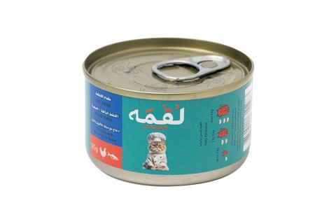 طعام رطب مع الدجاج وسمك الماكيريل في المرقة للقطط من لقمة - ..