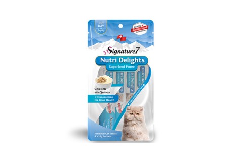طعام رطب نيوتري ديلايتس مع االدجاج والكينوا للقطط من سيغنتشر..