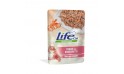 طعام قطط لايف كات طبيعي بالتونة والروبيان - 70 جم