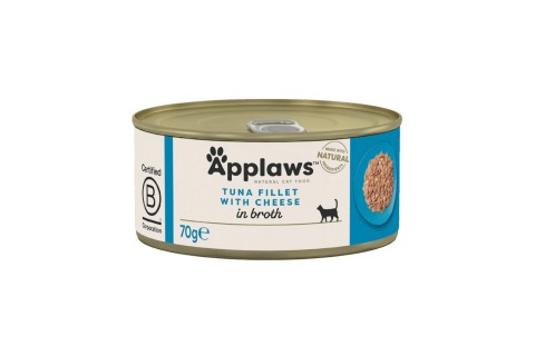 طعام رطب بسمك التونا والجبن للقطط من أبلاوز، 70 جرام طعام رطب بسمك التونا والجبن للقطط من أبلاوز، 70 جرام
