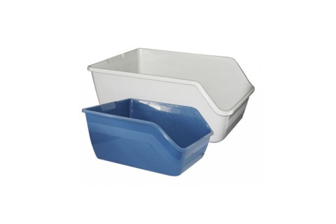 وعاء فضلات القطط بظهر مرتفع وألوان منوعة من باوايز، 61 × 45 ..