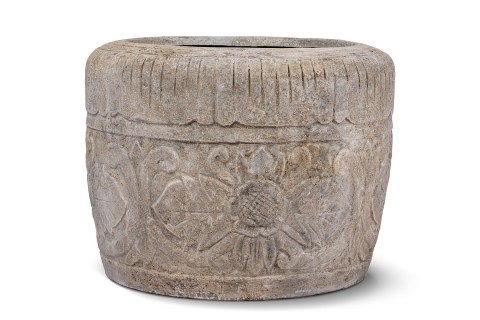 حوض فايبر اسمنتي- منحوت يدويًا 