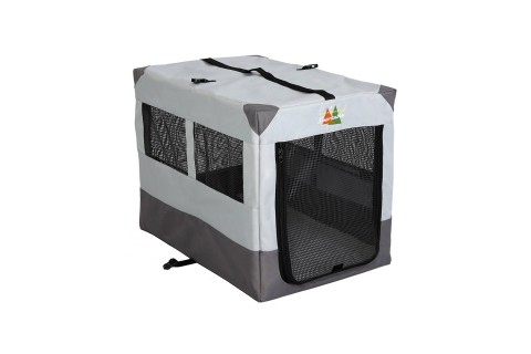 صندوق نقل الحيوانات الأليفة بتصميم خيمة من ميد ويست، 30 × 21..