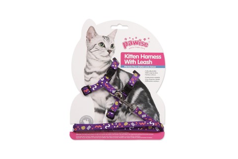 صدرية ورباط تحكم للقطط الصغيرة من باوايز، ألوان متعددة