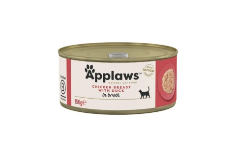 طعام معلب للقطط بالدجاج والبط من ابلاوز ، 156 جم
