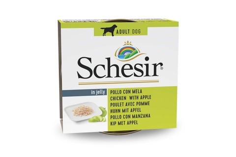 طعام معلب بفيليه الدجاج والتفاح للكلاب من شيسر- 150 جم 