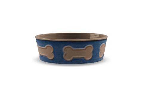 وعاء حيوانات منقوش بالعظام من تارهونغ، نيلي، كبير، 8.5 × 8.5..