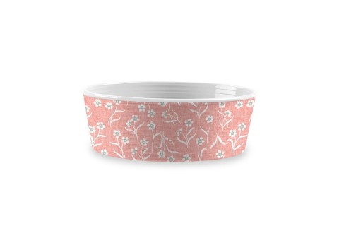 وعاء مورد بجدار مفرد من تارهونغ، وردي، متوسط، 6.7 × 6.7 × 2...