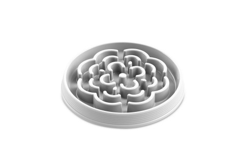 صحن التغذية البطيئة من تارهونغ، أبيض، كبير