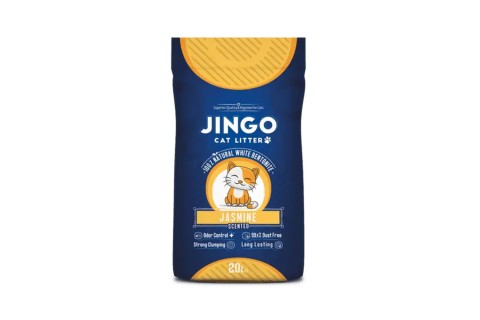 تراب فضلات مع البنتونيت الأبيض الطبيعي للقطط من جينجو - برائ.. تراب فضلات مع البنتونيت الأبيض الطبيعي للقطط من جينجو - برائ..